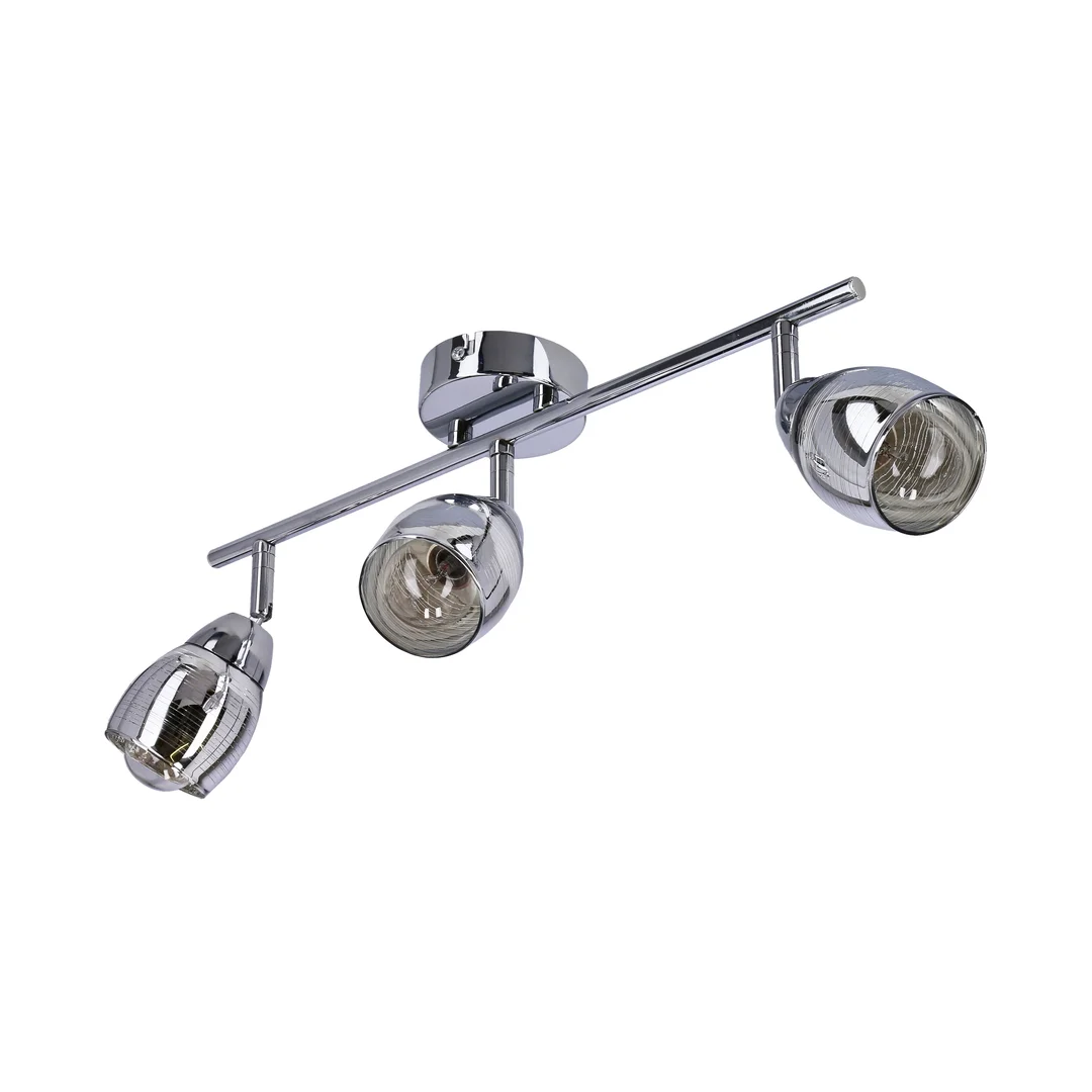 MILTON LAMPA SUFITOWA LISTWA 3X10W E14 LED CHROM — zdjęcie 8