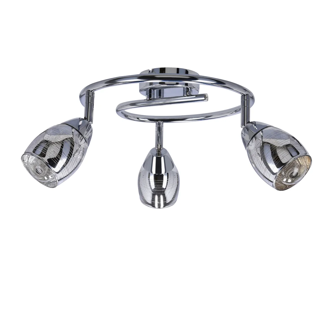 MILTON LAMPA SUFITOWA SPIRALA 3X10W E14 LED CHROM — zdjęcie 3