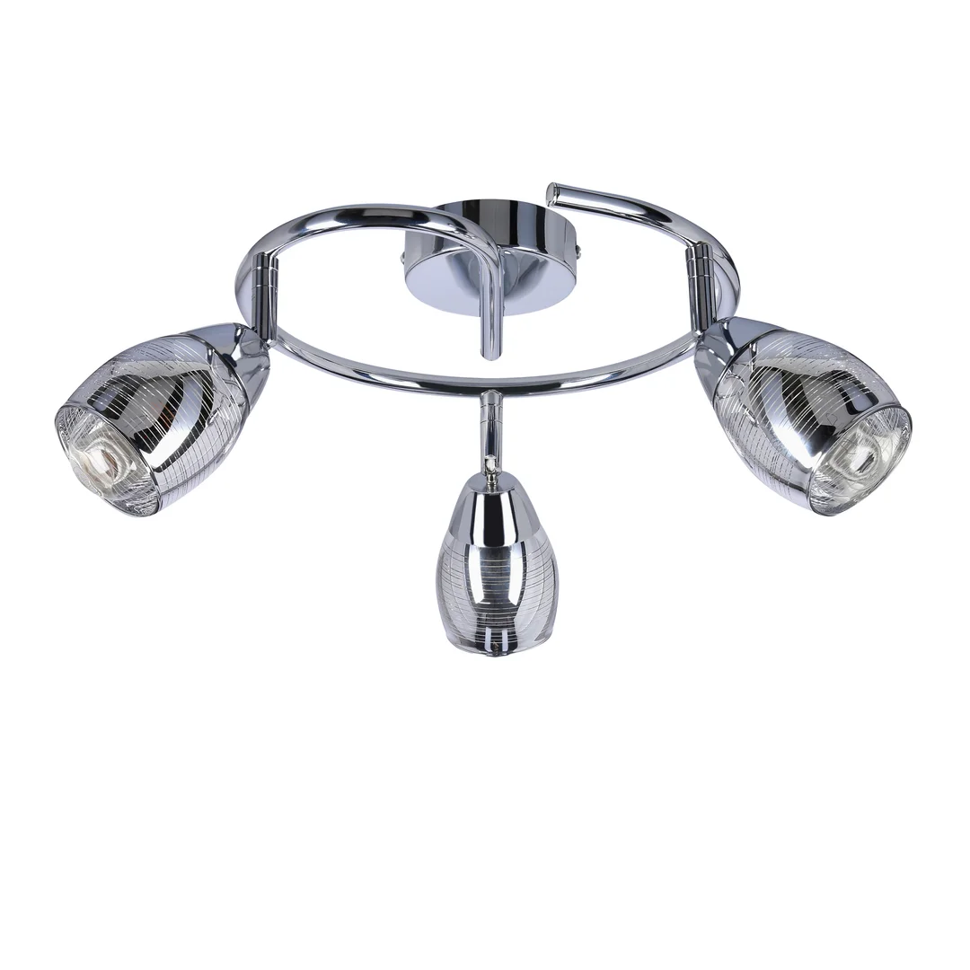 MILTON LAMPA SUFITOWA SPIRALA 3X10W E14 LED CHROM — zdjęcie 4