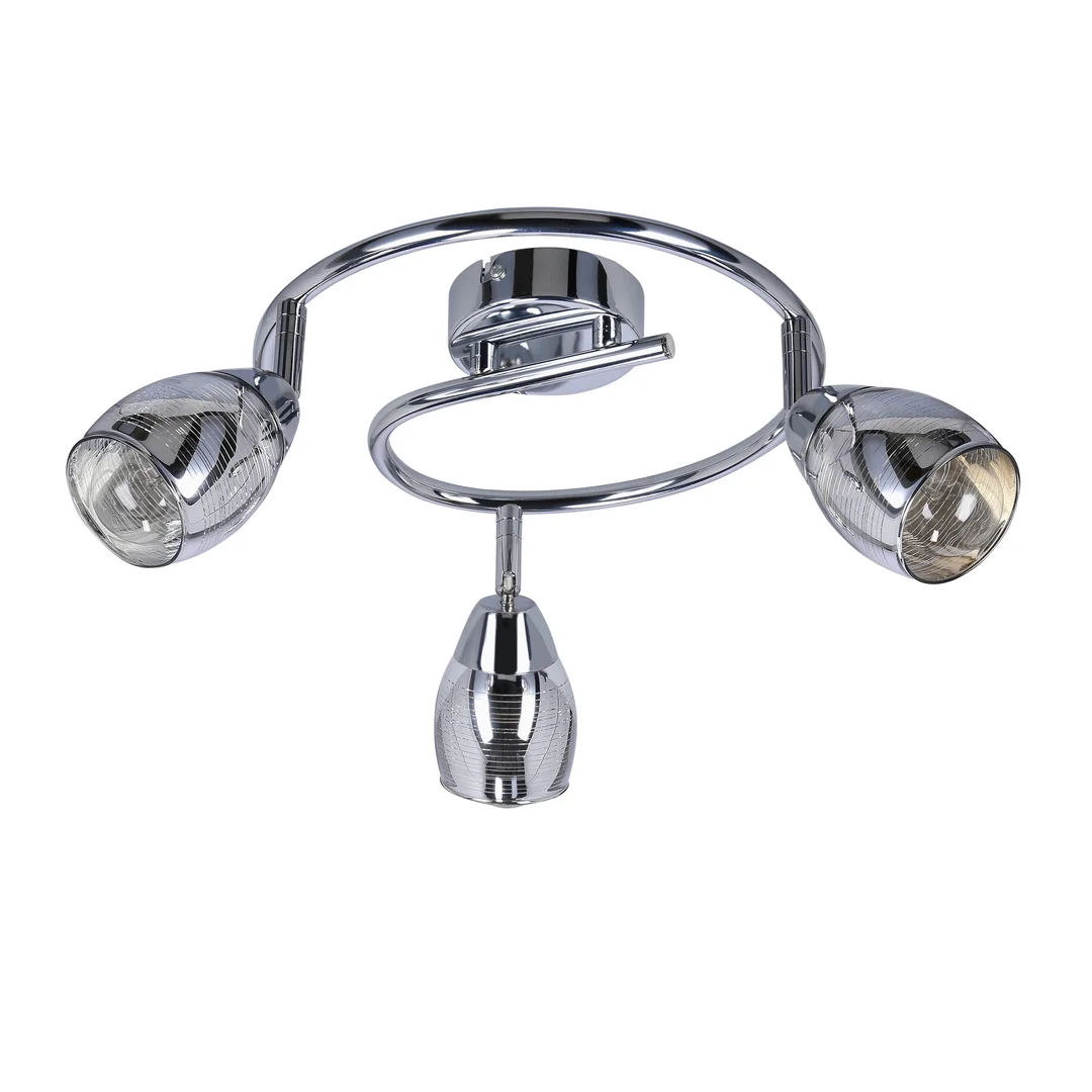 MILTON LAMPA SUFITOWA SPIRALA 3X10W E14 LED CHROM — zdjęcie 5