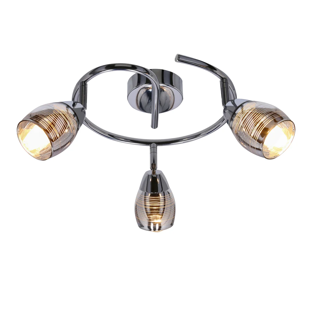 MILTON LAMPA SUFITOWA SPIRALA 3X10W E14 LED CHROM — zdjęcie 8
