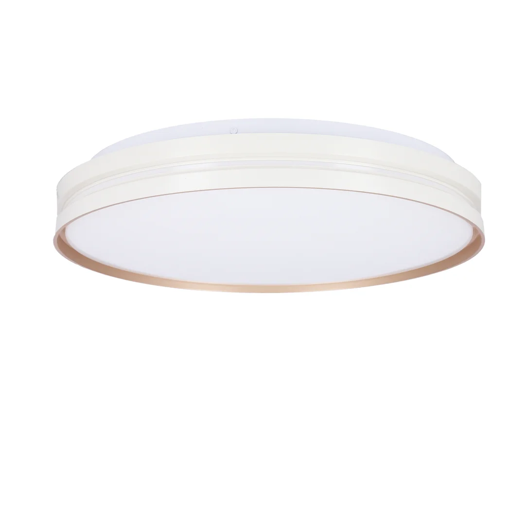 MONTANA LAMPA SUFITOWA PLAFON BIAŁY+ZŁOTY 24W LED 40 CM KLOSZ BIAŁY — zdjęcie 4