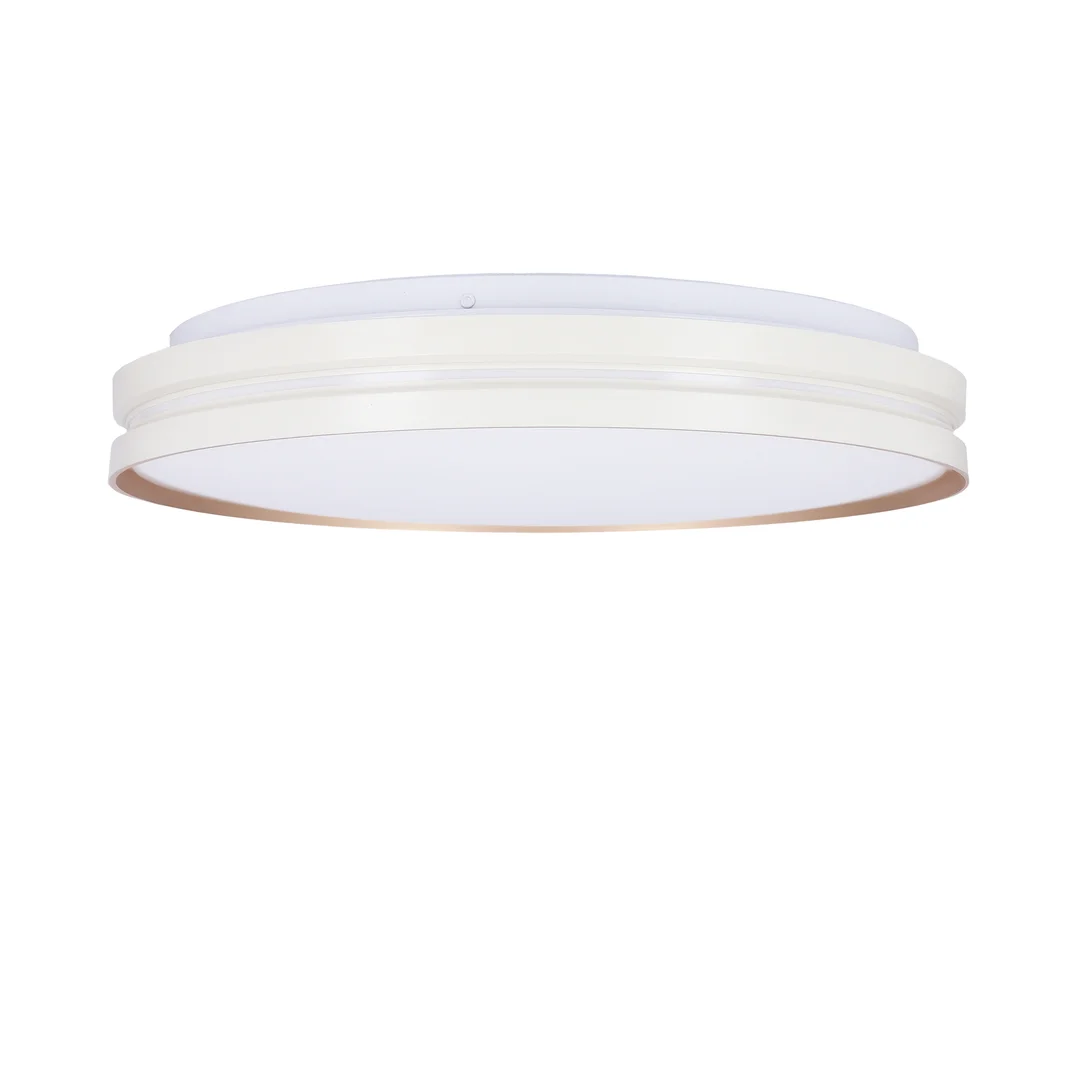 MONTANA LAMPA SUFITOWA PLAFON BIAŁY+ZŁOTY 24W LED 40 CM KLOSZ BIAŁY — zdjęcie 5