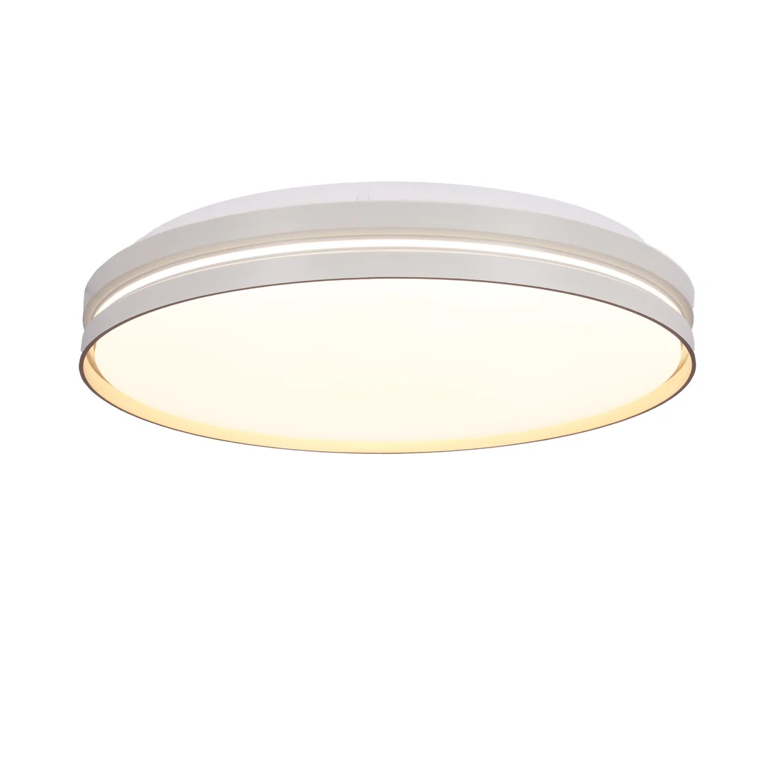 MONTANA LAMPA SUFITOWA PLAFON BIAŁY+ZŁOTY 24W LED 40 CM KLOSZ BIAŁY — zdjęcie 7