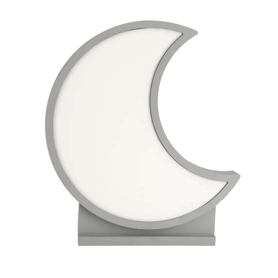 Moon lampa stołowa 12w led 3000k iq kids szary — zdjęcie 2