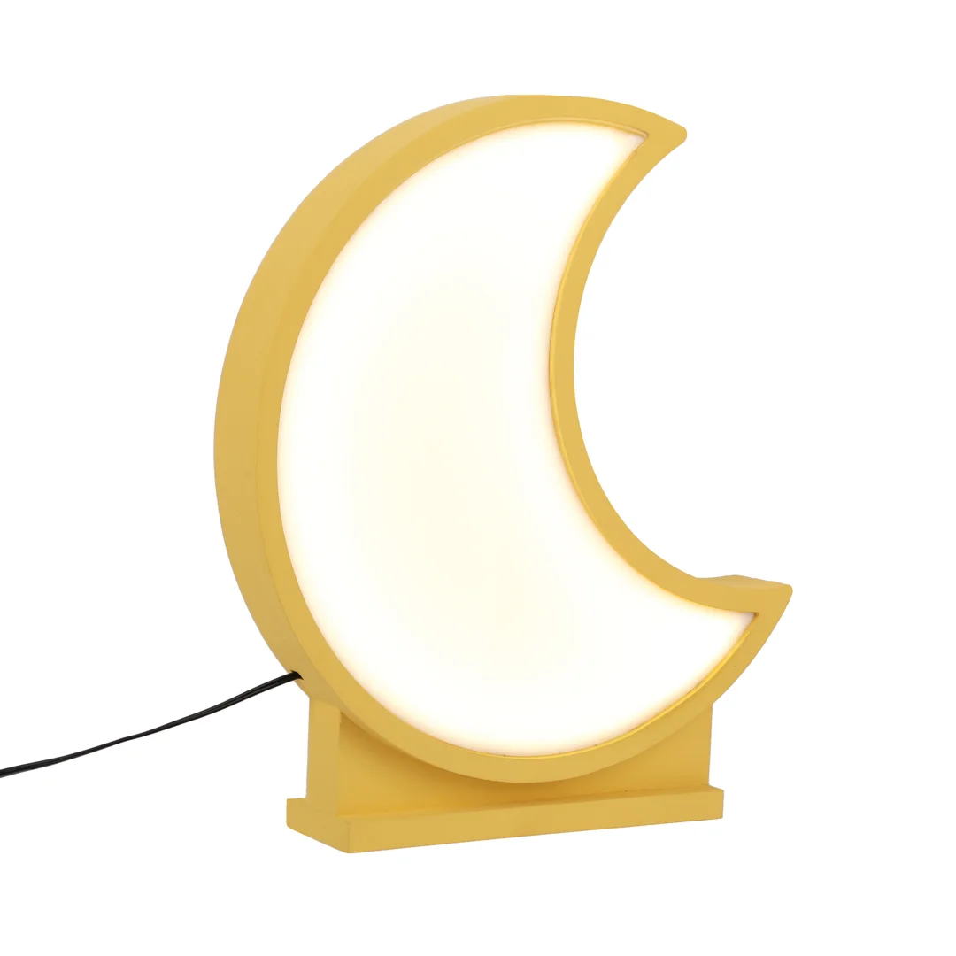 Moon lampa stołowa 12w led 3000k iq kids złoty — zdjęcie 7