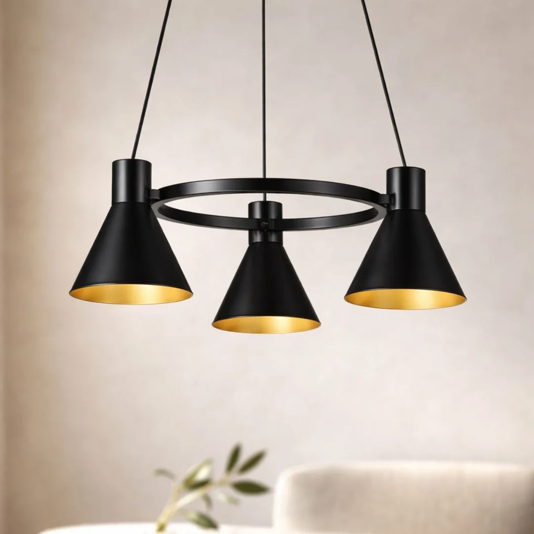 MORE LAMPA WISZĄCA 3X40W E27 CZARNY MATOWY — zdjęcie 8