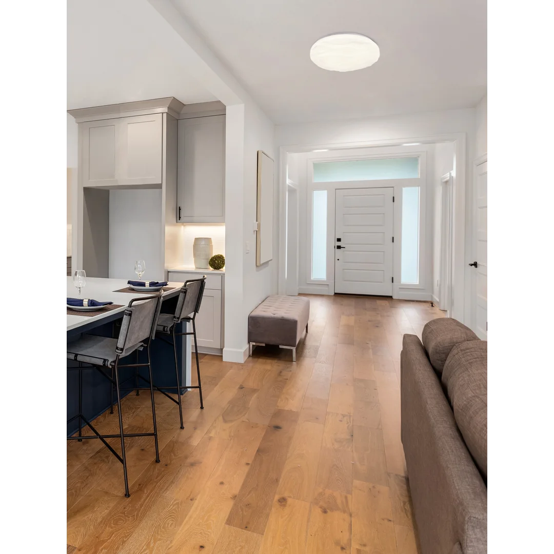 Nevada lampa sufitowa plafon biały 15w led 29 cm klosz biały efekt sky — zdjęcie 11