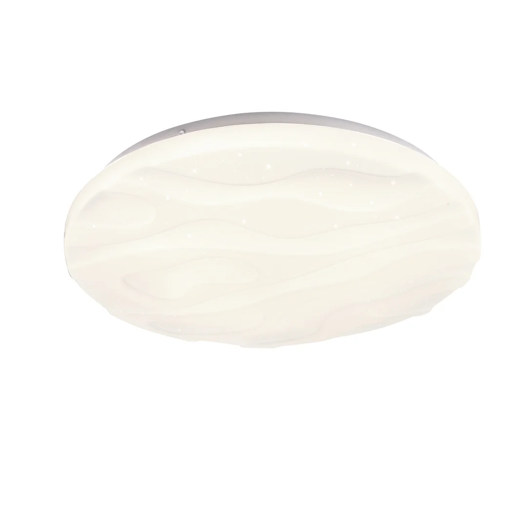 Nevada lampa sufitowa plafon biały 15w led 29 cm klosz biały efekt sky — zdjęcie 7