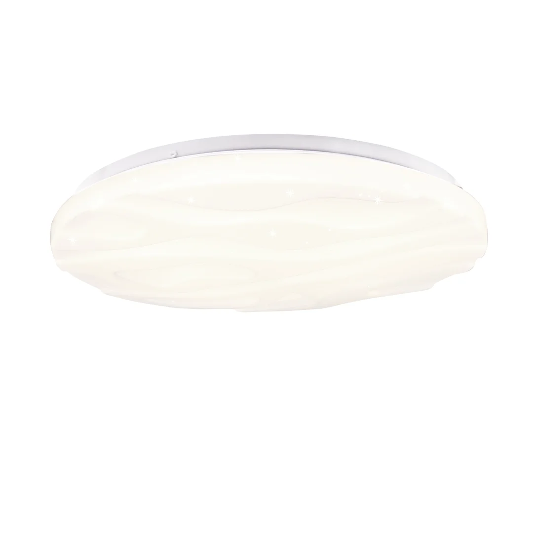 Nevada lampa sufitowa plafon biały 15w led 29 cm klosz biały efekt sky — zdjęcie 8