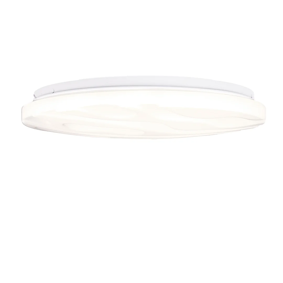 Nevada lampa sufitowa plafon biały 24w led 38,5 cm klosz biały efect sky — zdjęcie 9