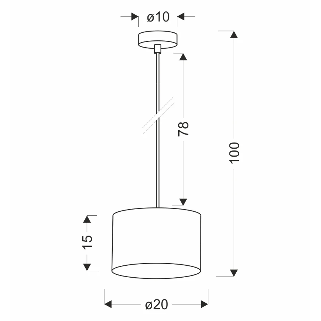 PANDY lampa wisząca czarny 1x40W E27 abażur szary+złoty — zdjęcie 2