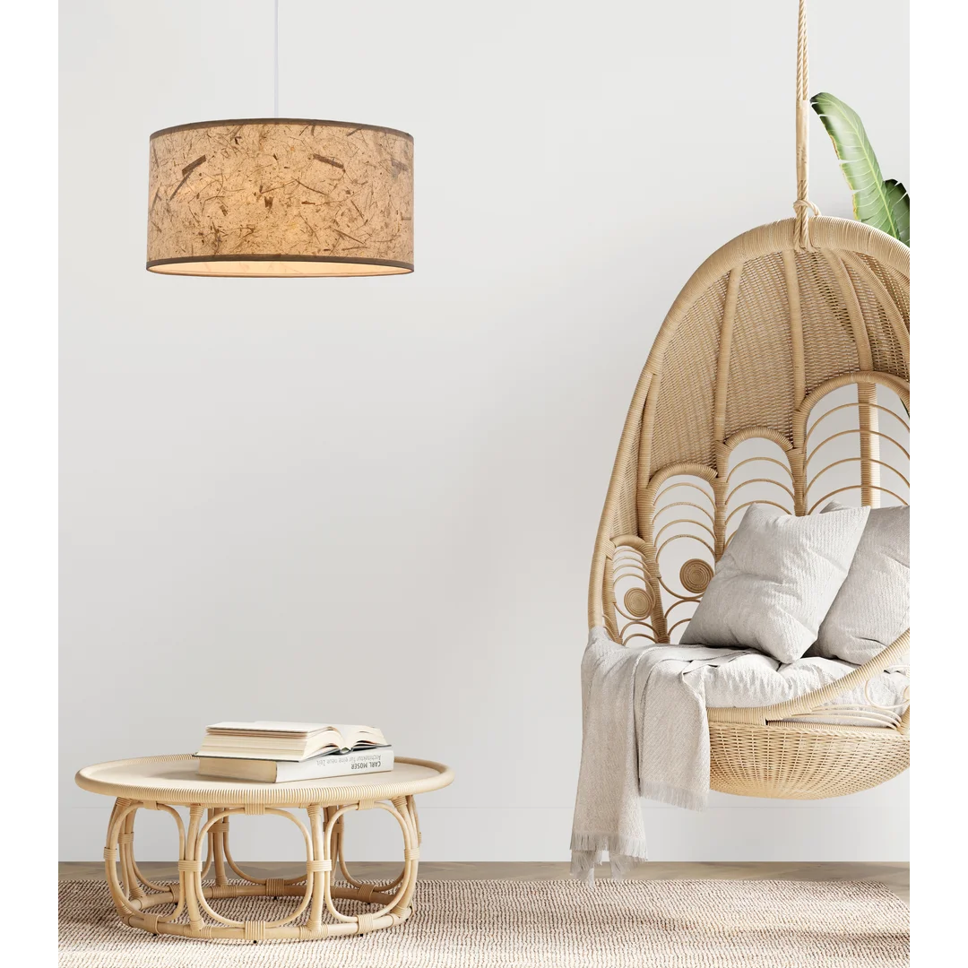 Papirus lampa wisząca 1x60w e27 abażur beżowy — zdjęcie 2