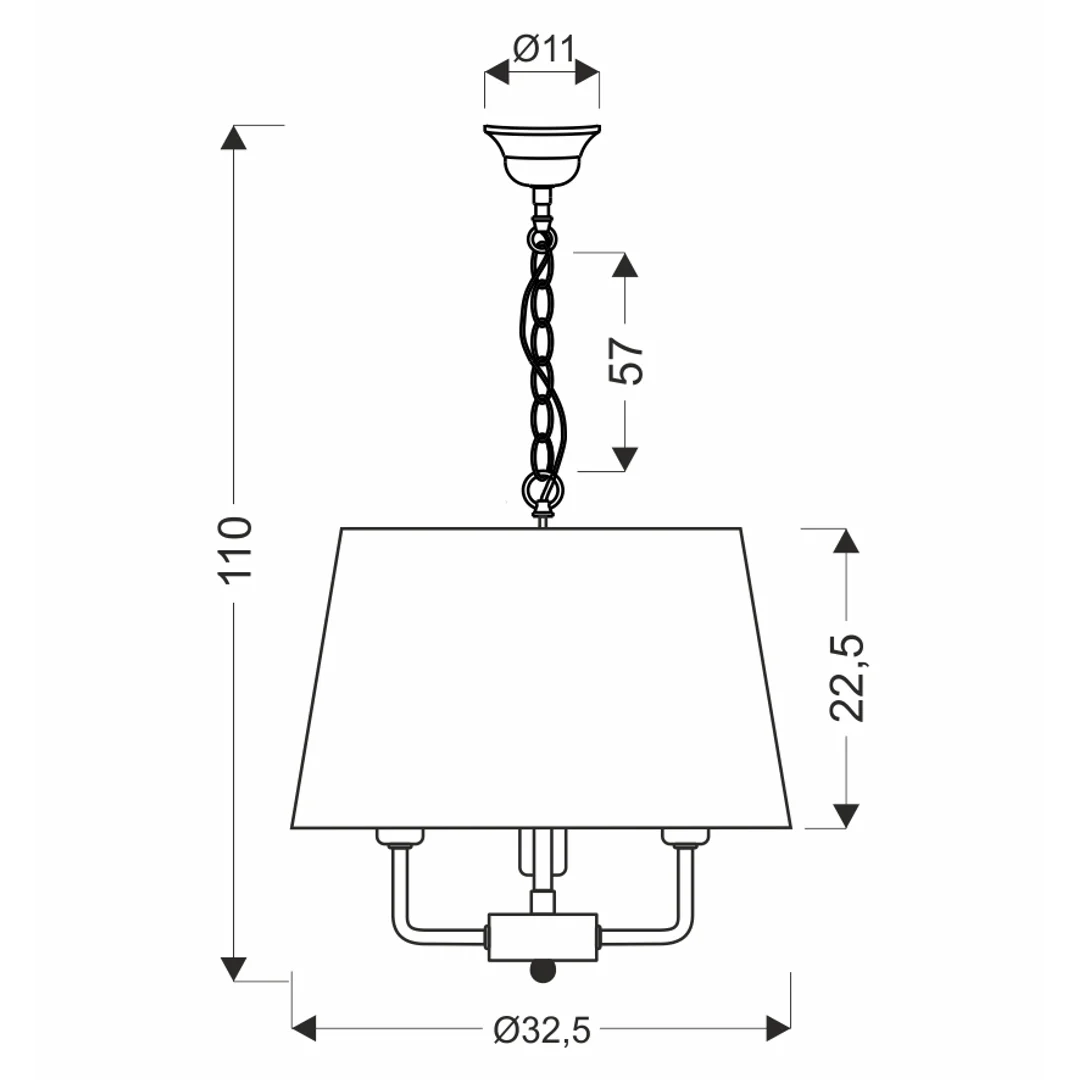 Pasteri lampa wisząca czarny matowy 3x40w e14 abażur beżowy — zdjęcie 7