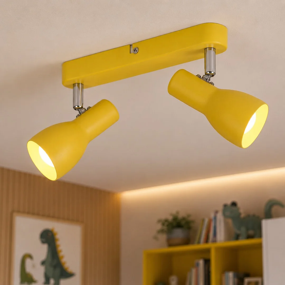 PICARDO LAMPA SUFITOWA LISTWA 2X40W E14 MUSZTARDOWY — zdjęcie 2