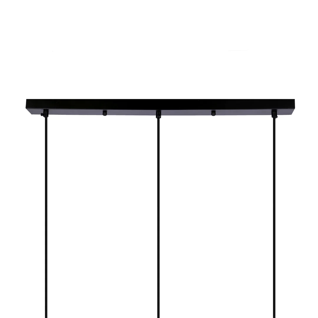 Pompei lampa wisząca czarny 3x40w e27 klosz biały — zdjęcie 6