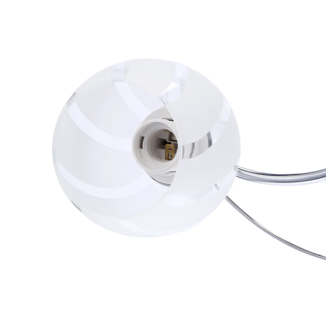 Prego lampa sufitowa chromowy 3x40w e27 klosz bezbarwny — zdjęcie 6