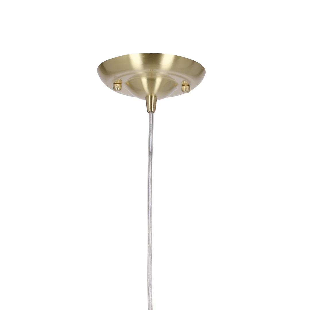 Prima gold lampa wisząca złoty satynowy 1x60w e27 abażur czarny — zdjęcie 5