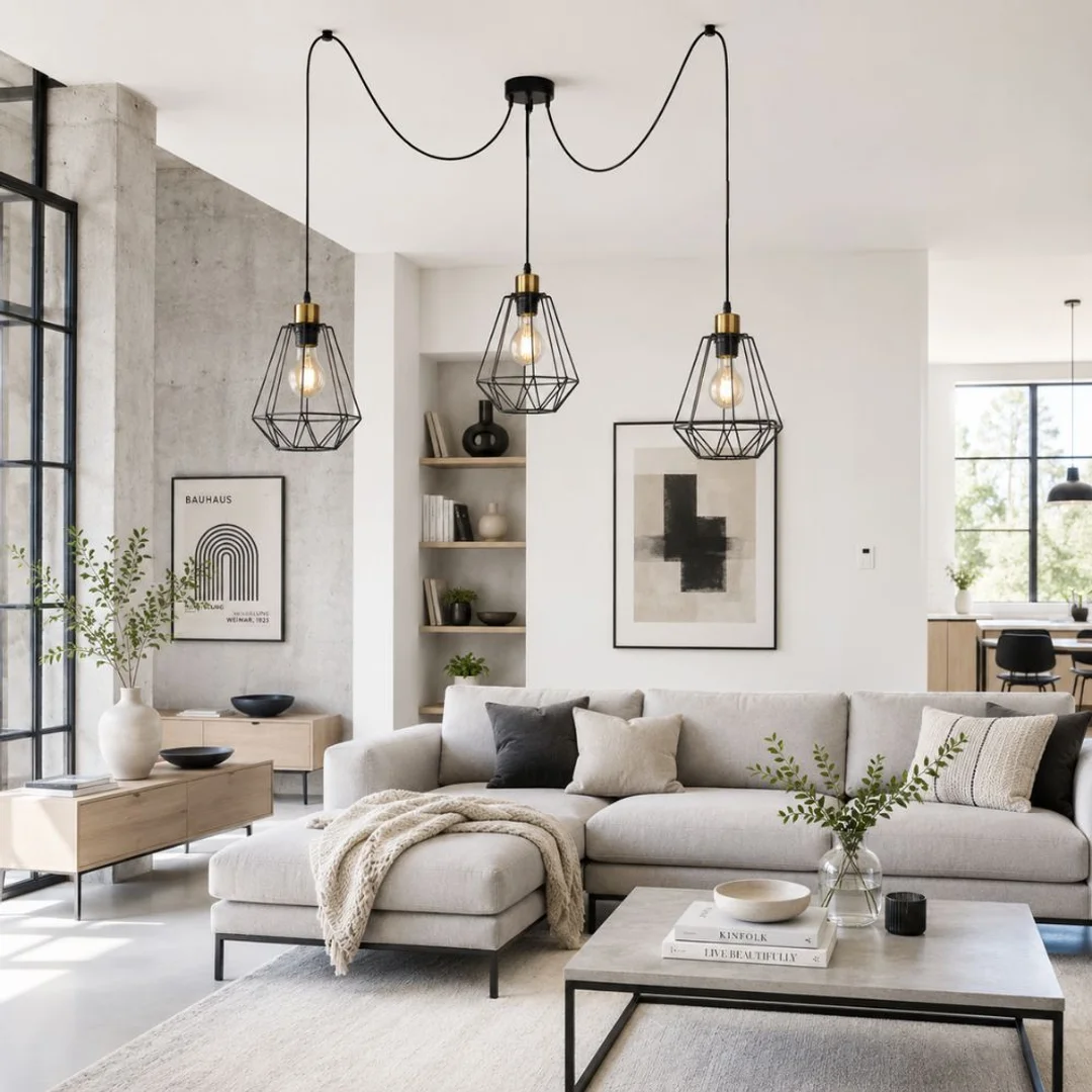 Primo p lampa wisząca czarny+złoty 3x60w e27 klosz czarny — zdjęcie 2