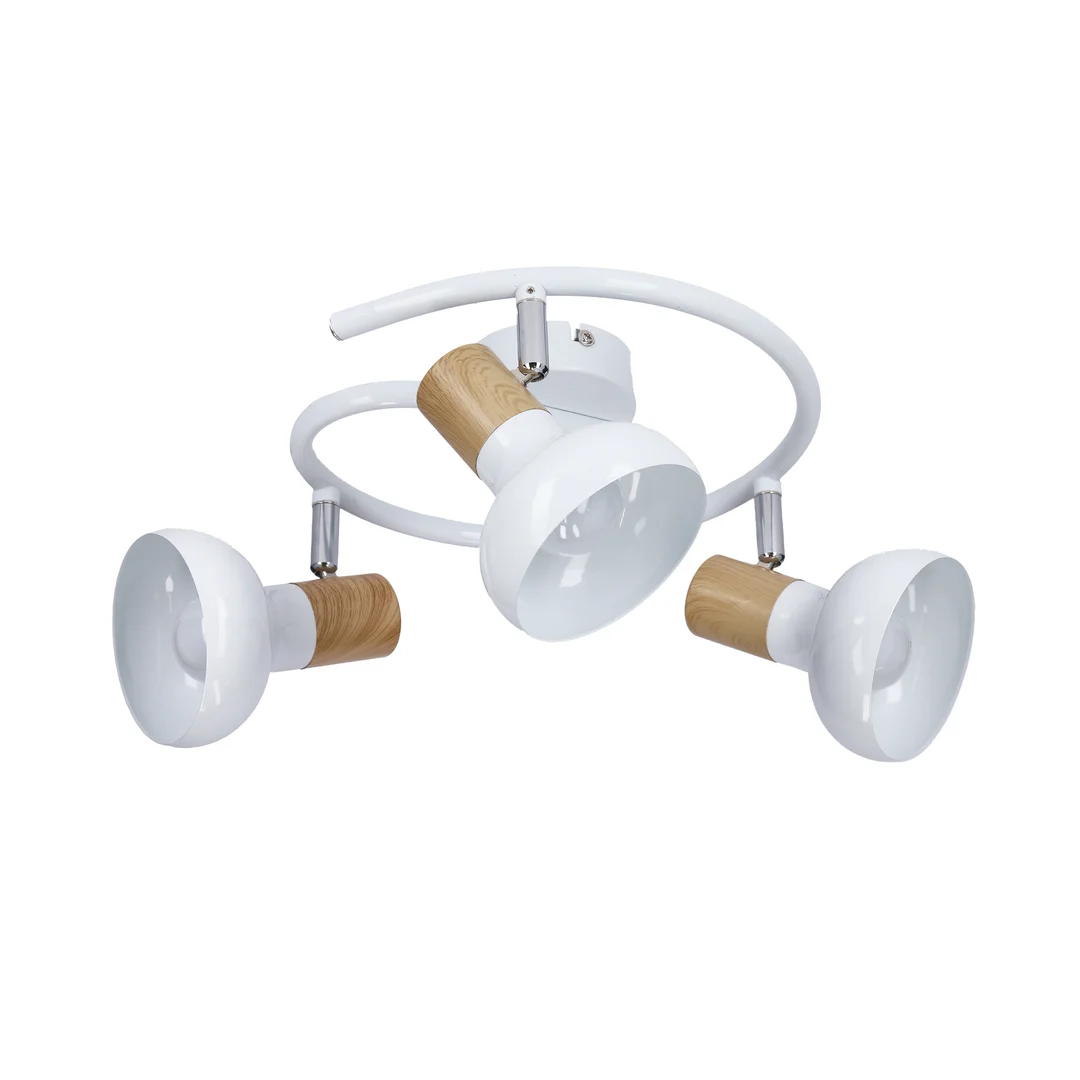 PUERTO LAMPA SUFITOWA SPIRALA 3X40W E14 BIAŁY — zdjęcie 2