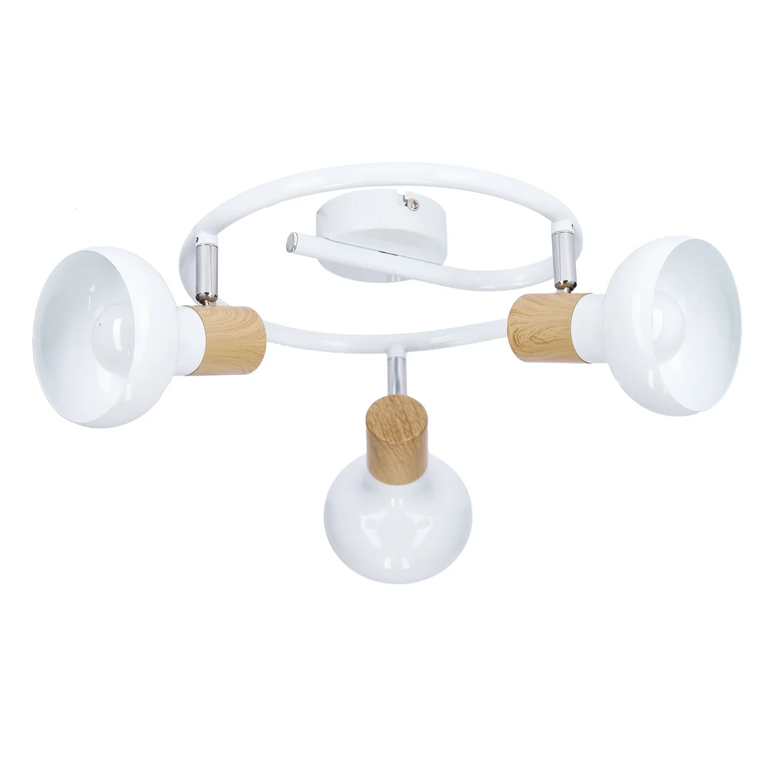 PUERTO LAMPA SUFITOWA SPIRALA 3X40W E14 BIAŁY — zdjęcie 3