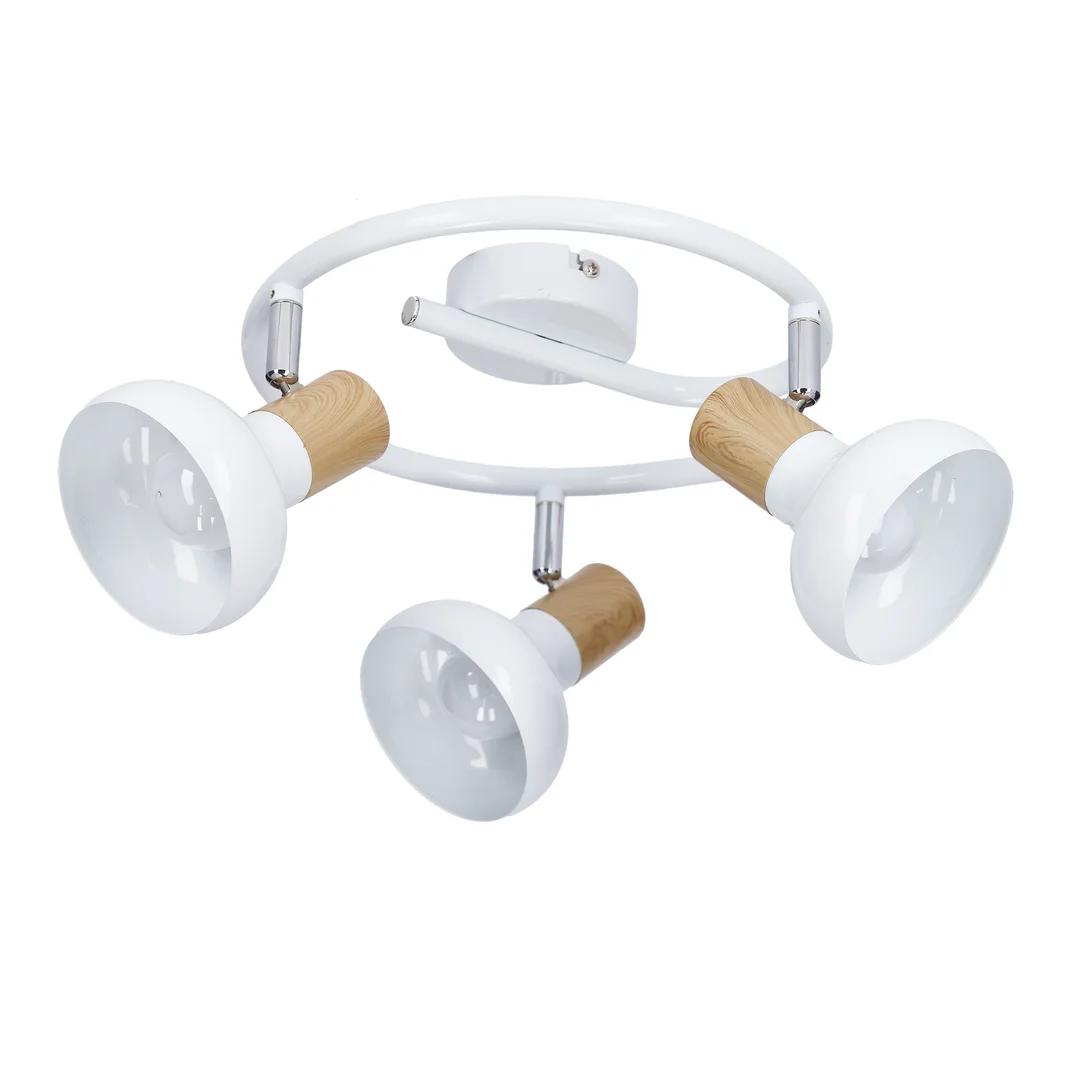 PUERTO LAMPA SUFITOWA SPIRALA 3X40W E14 BIAŁY — zdjęcie 4