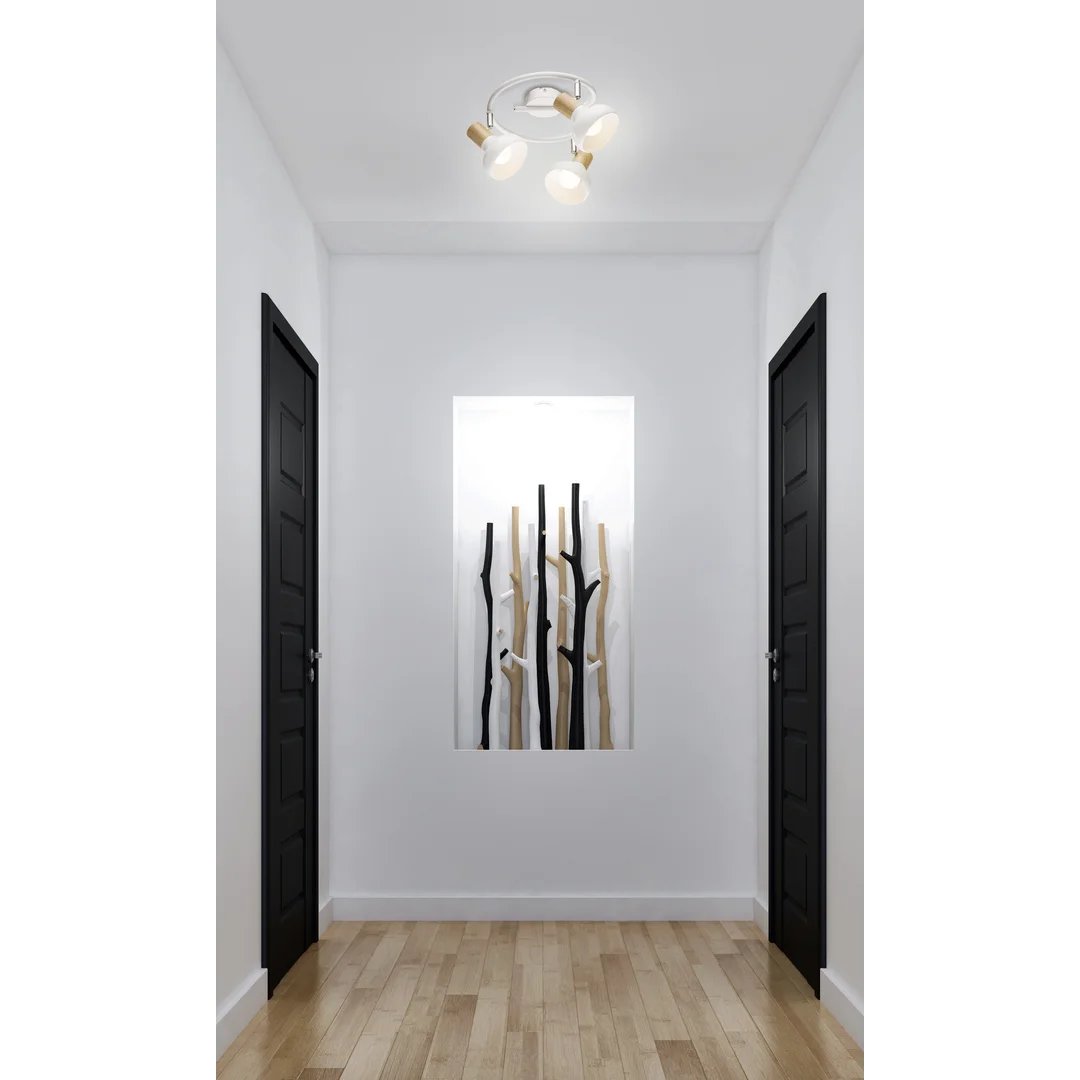 PUERTO LAMPA SUFITOWA SPIRALA 3X40W E14 BIAŁY — zdjęcie 10