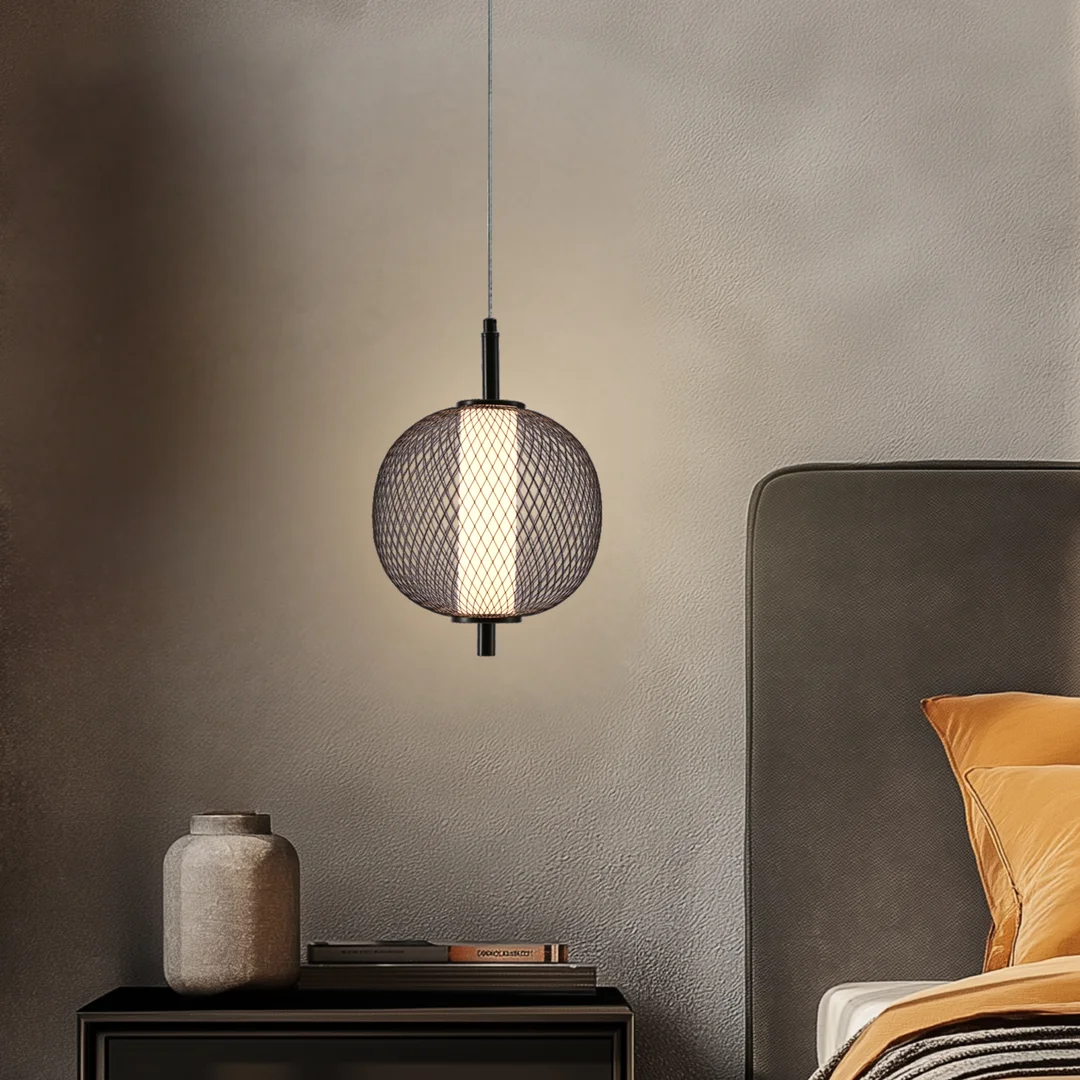 PUMA lampa wisząca 20cm czarny 10W LED 3000K klosz biały — zdjęcie 2