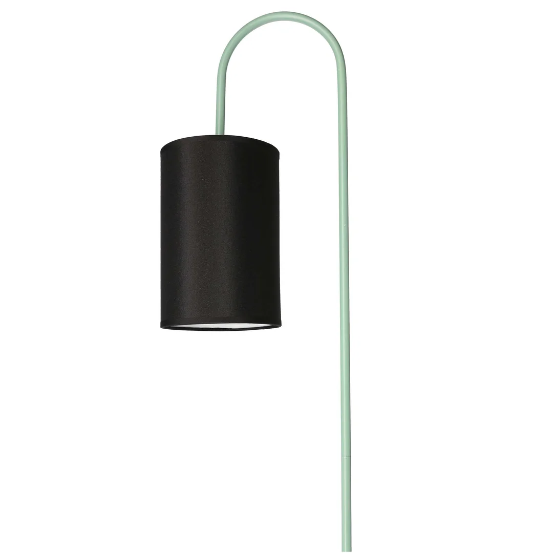 RAVELLO LAMPA PODŁOGOWA CZARNY+ZIELONY 1X40W E14 ABAŻUR CZARNY — zdjęcie 11