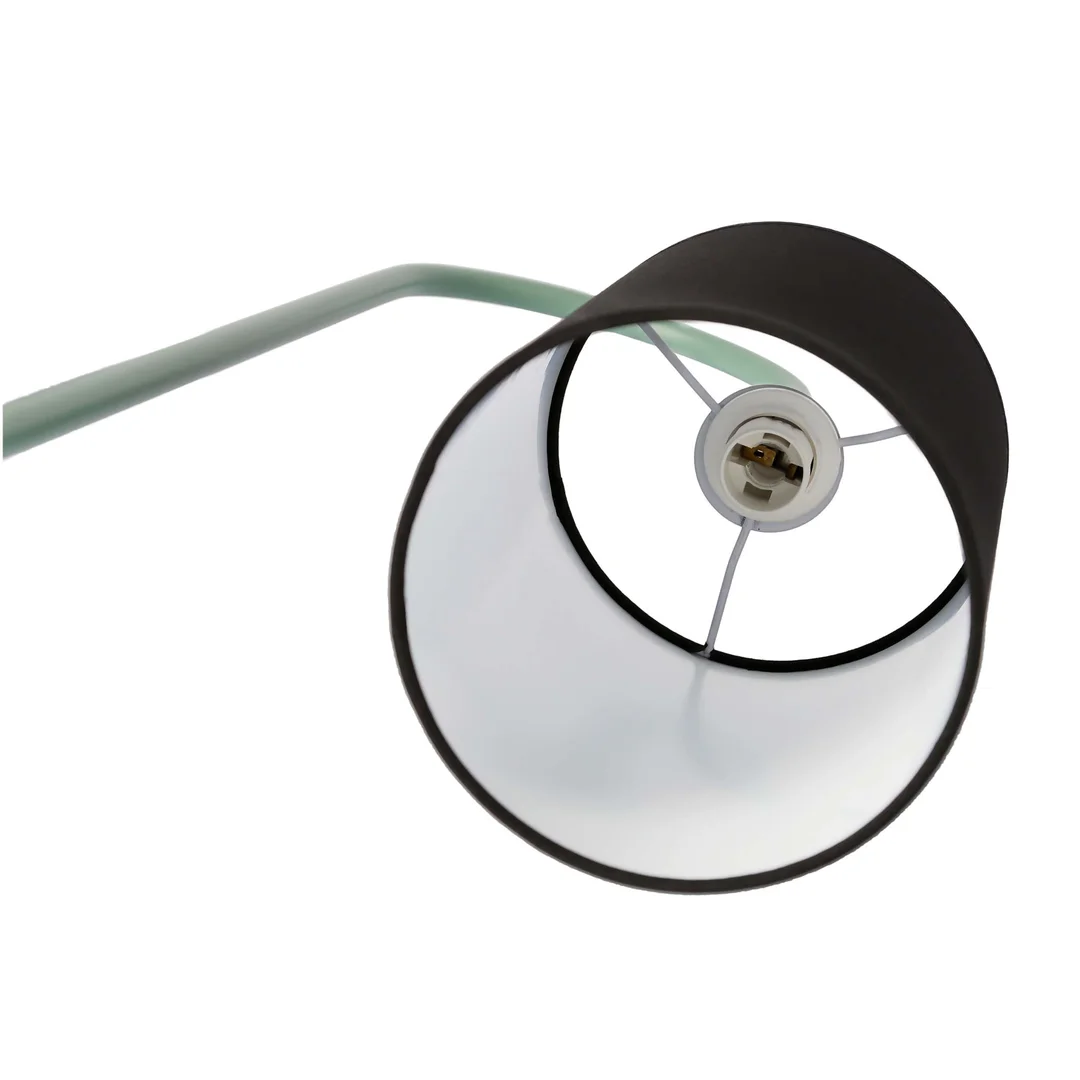 RAVELLO LAMPA PODŁOGOWA CZARNY+ZIELONY 1X40W E14 ABAŻUR CZARNY — zdjęcie 5