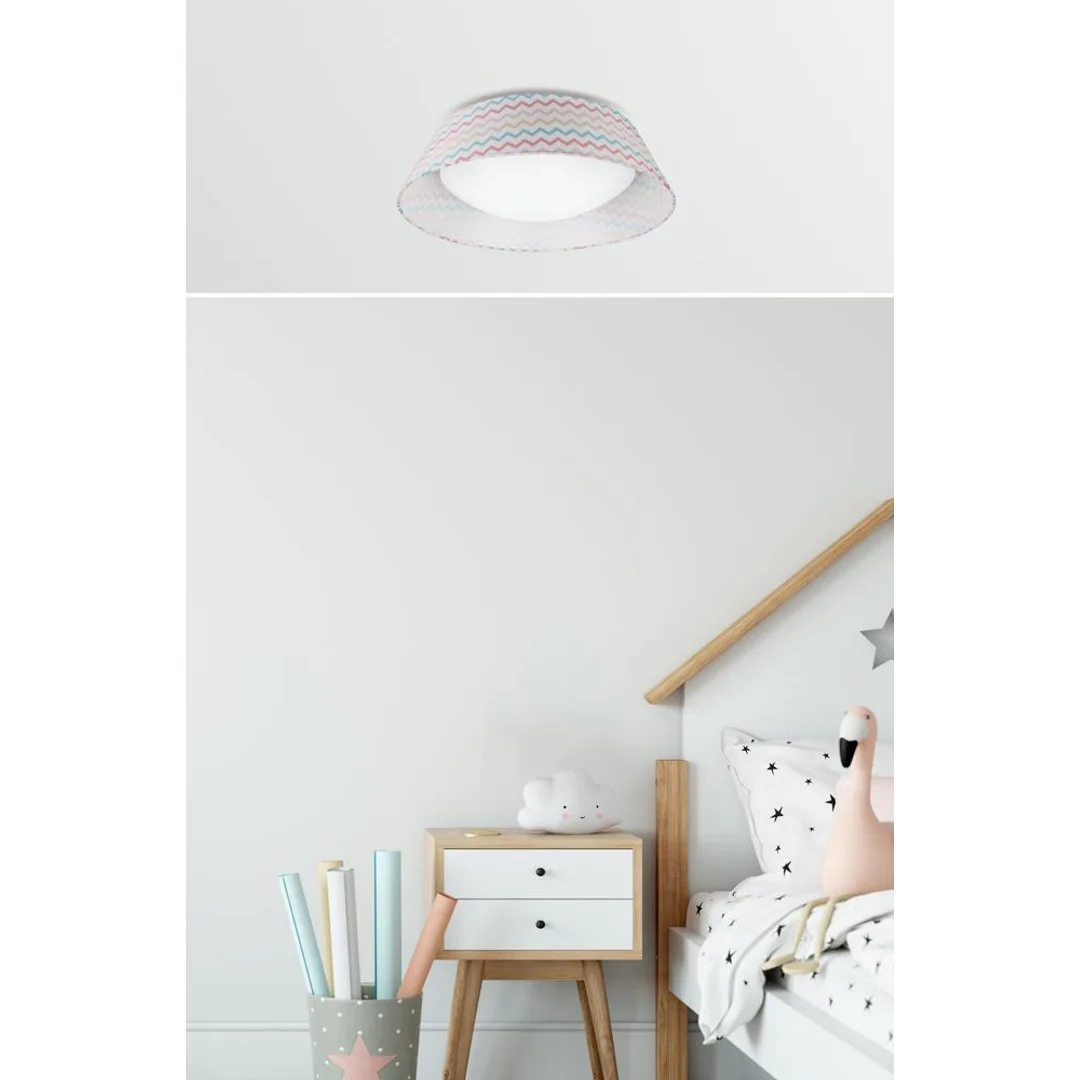 RIVER LAMPA SUFITOWA PLAFON 45 16W LED 6500 K Z ABAŻUREM — zdjęcie 2