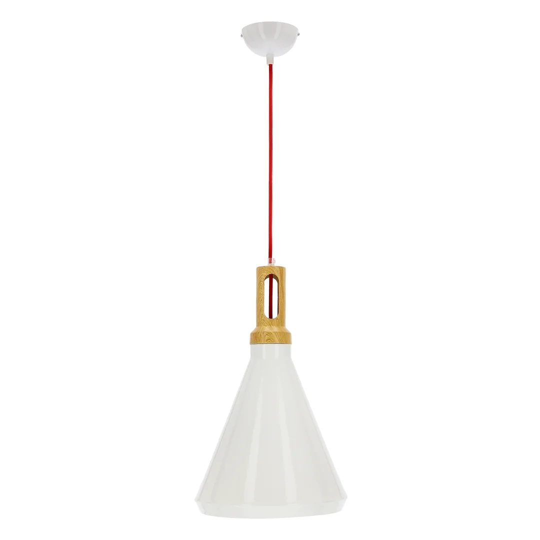ROBINSON LAMPA WISZĄCA 26 1X60W E27 BIAŁY / WNĘTRZE ŻÓŁTE — zdjęcie 4