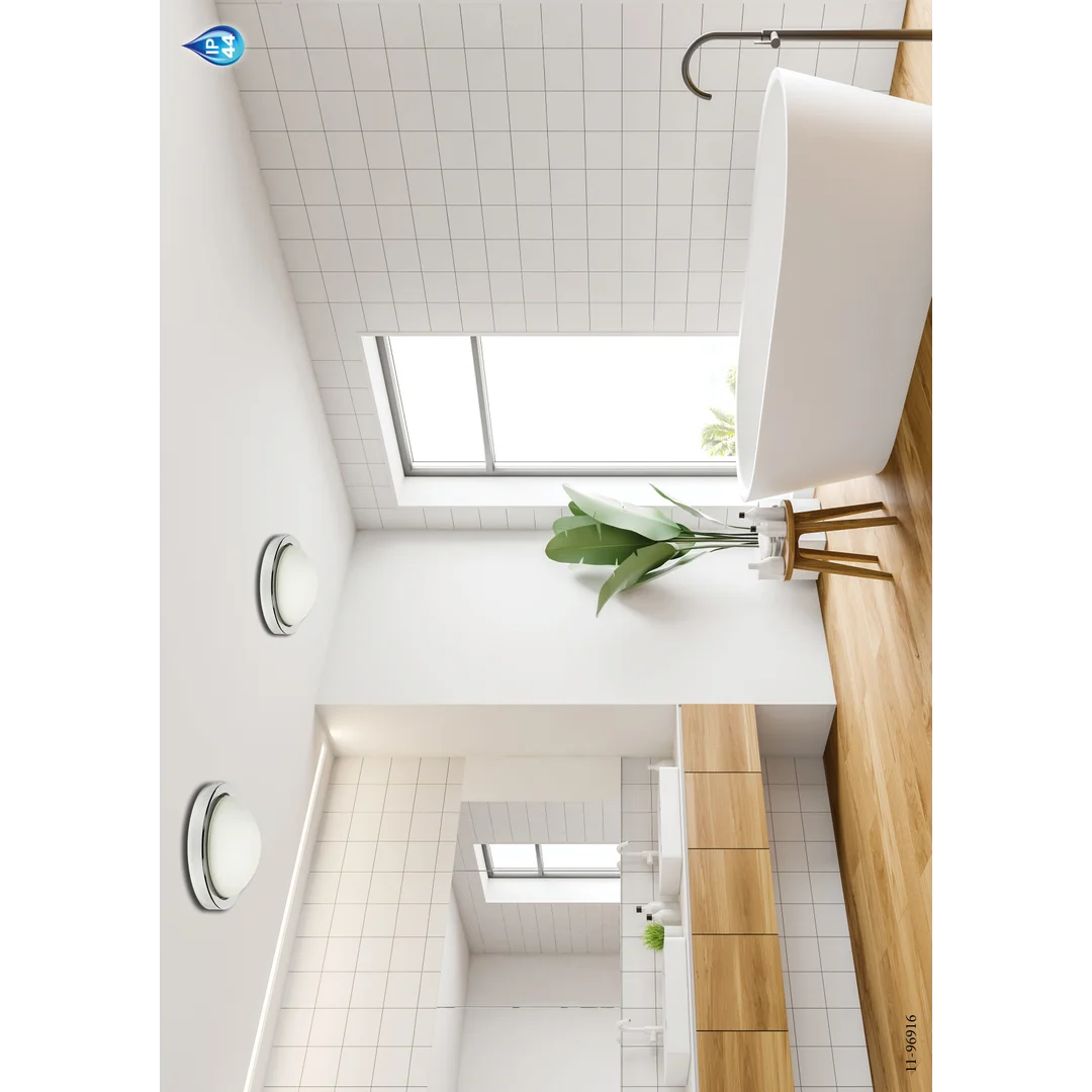 RODA LAMPA SUFITOWA PLAFON 265 1X60W E27 CHROM IP44 — zdjęcie 2