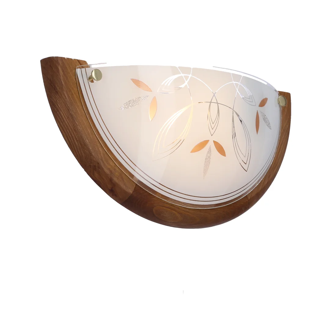 RUSTICA LAMPA SUFITOWA PLAFON 0,5 DREWNO STANDARD 1X60 W E27 DĄB — zdjęcie 3