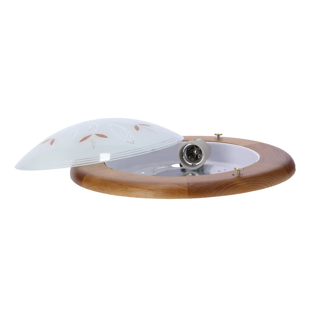 RUSTICA LAMPA SUFITOWA PLAFON 30 DREWNO STANDARD 1X60 W E27 DĄB — zdjęcie 3