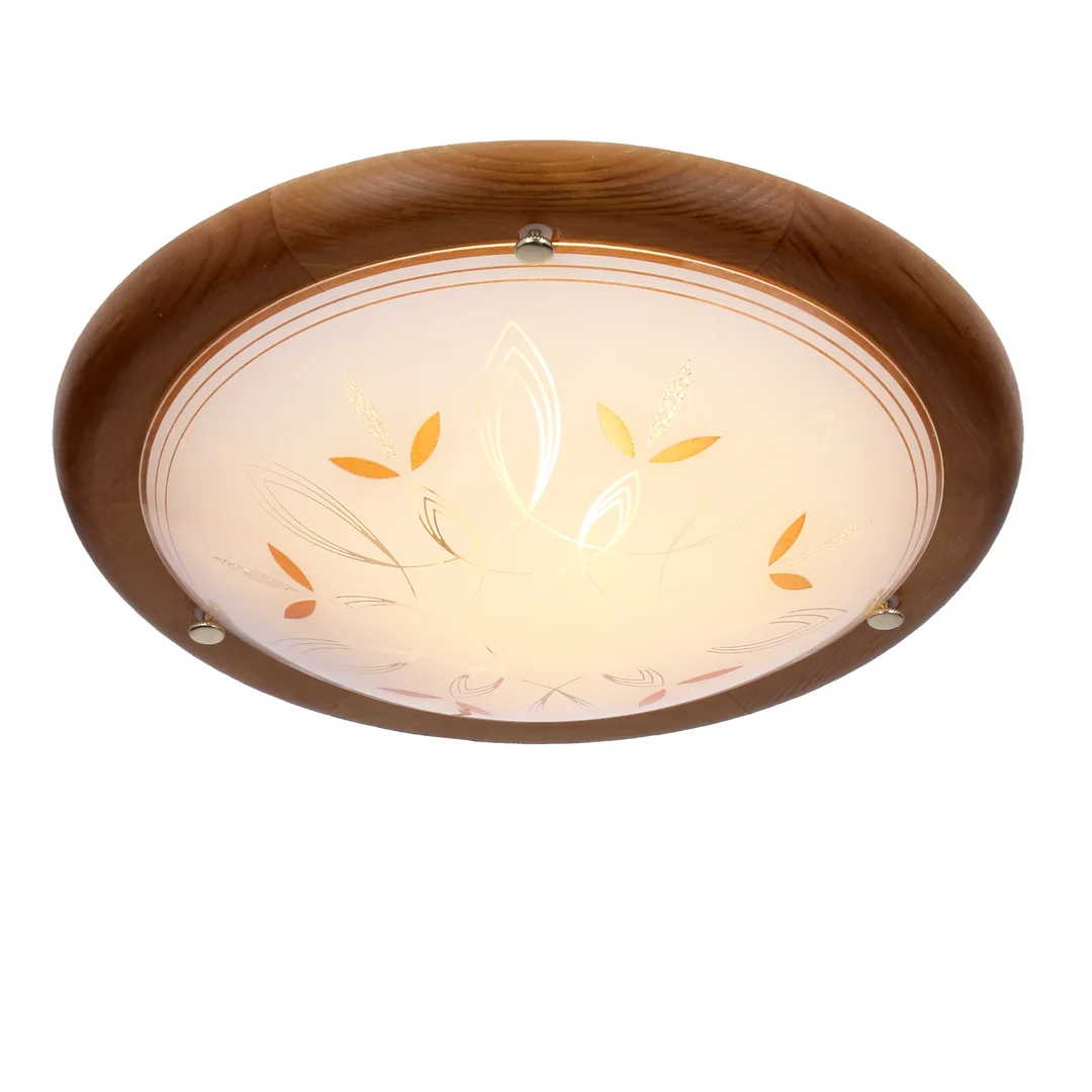 RUSTICA LAMPA SUFITOWA PLAFON 30 DREWNO STANDARD 1X60 W E27 DĄB — zdjęcie 6