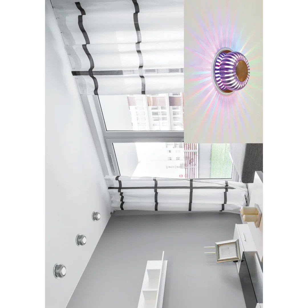 SA-09 AL 3W LED RGB 230V oczko sufitowe lampa sufitowa aluminiowa — zdjęcie 2