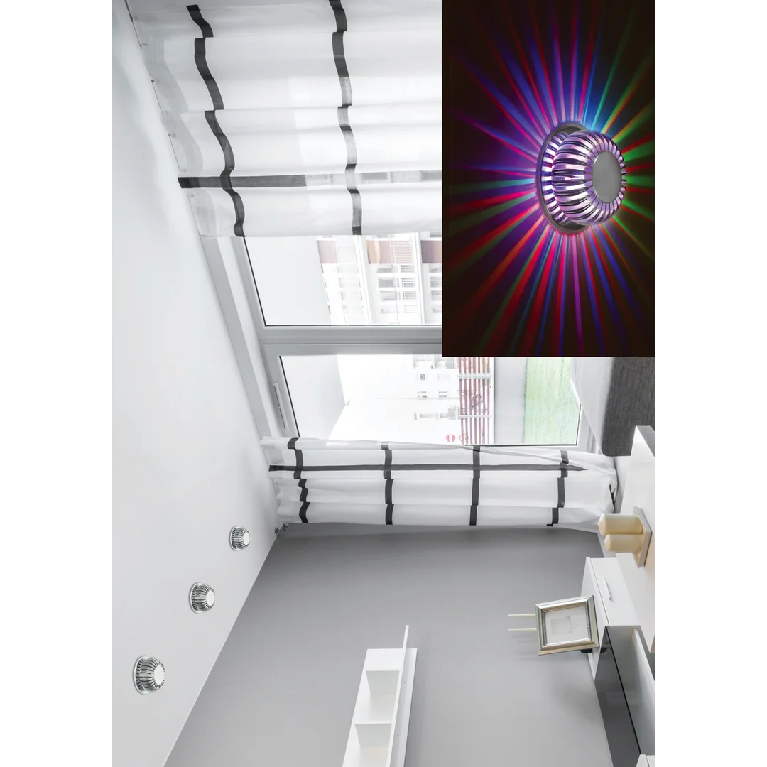 SA-09 AL 3W LED RGB 230V oczko sufitowe lampa sufitowa aluminiowa — zdjęcie 3