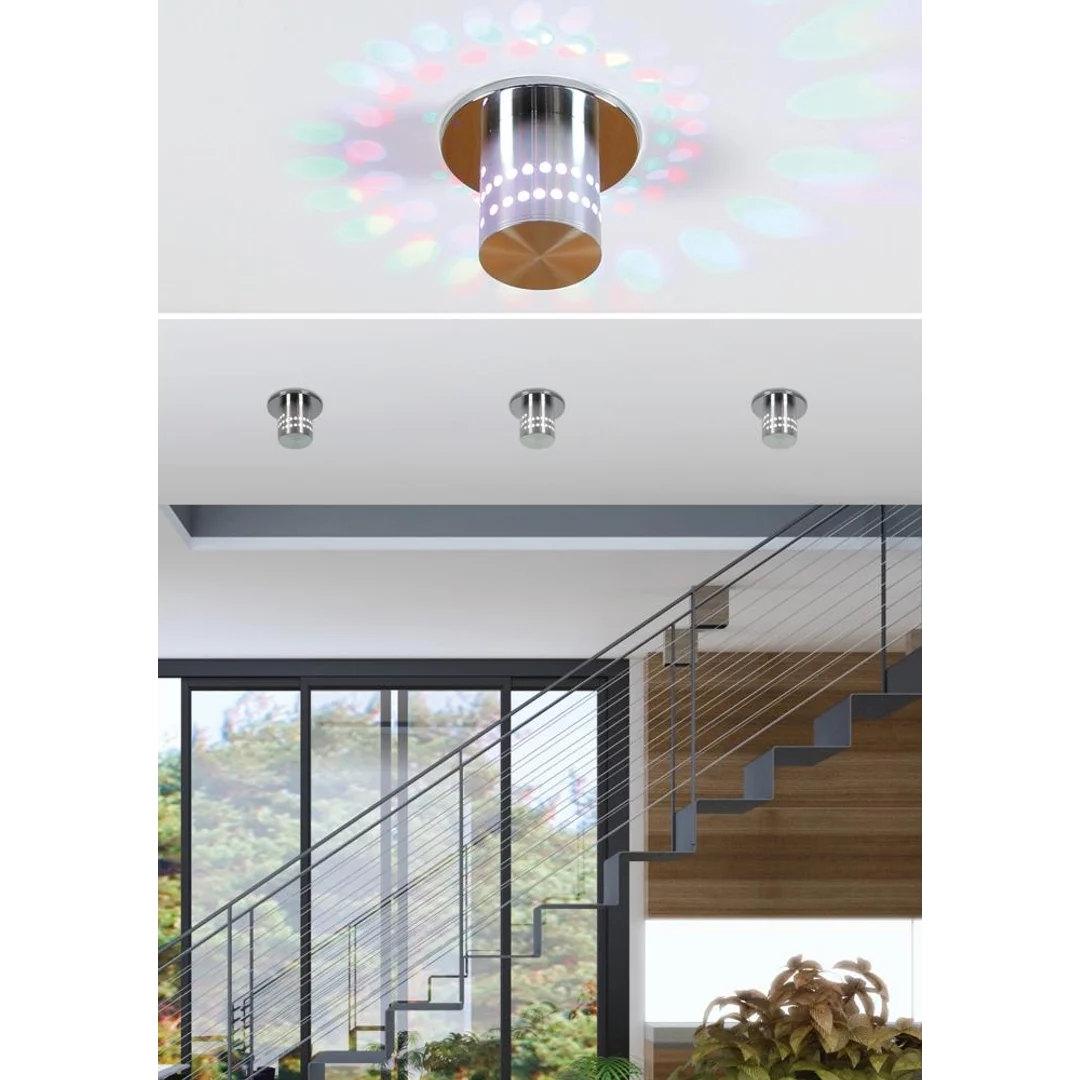 SA-11 AL 3W LED SMD RGB 230V oczko sufitowe lampa sufitowa aluminiowa — zdjęcie 3