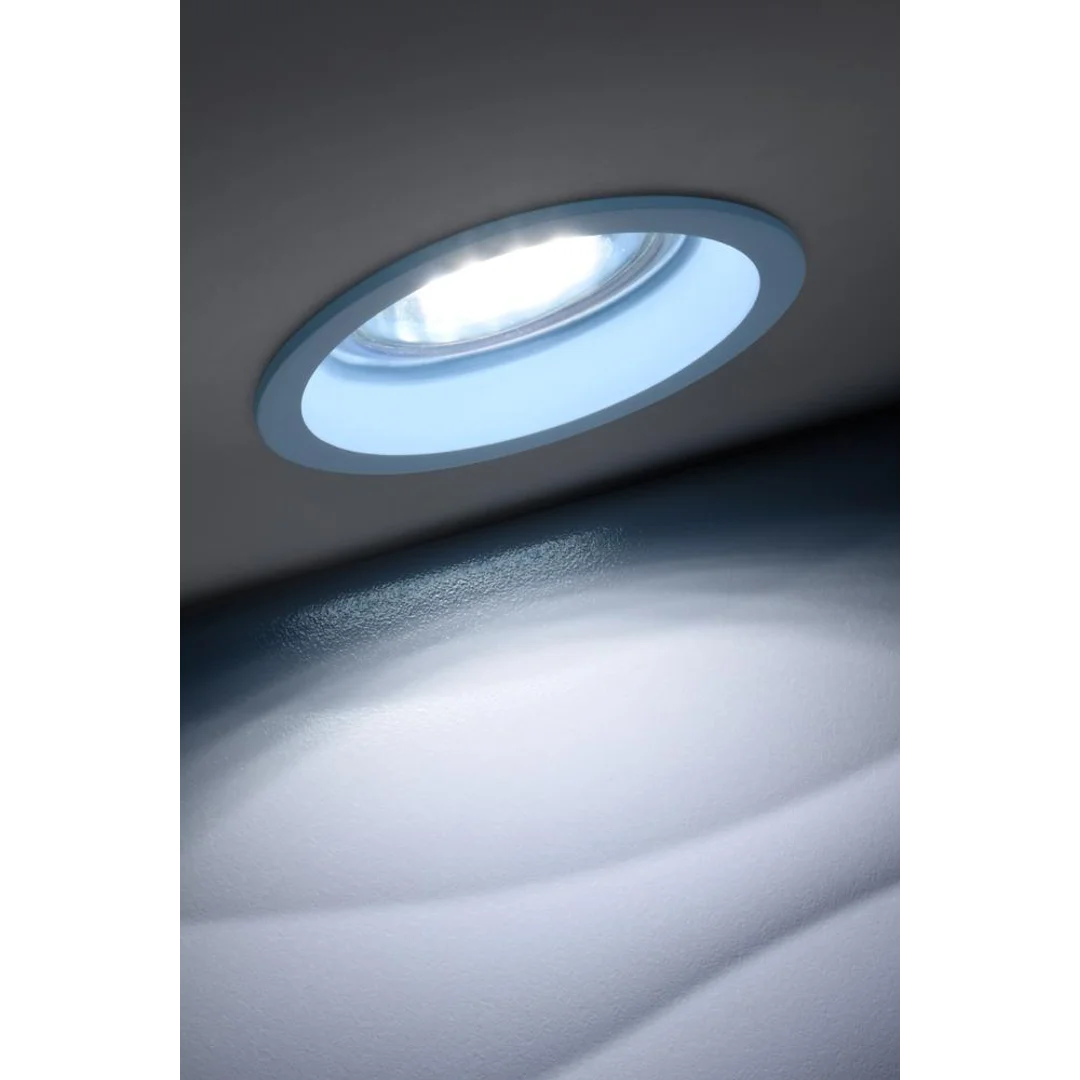 SA-12 BL GU10 MAX 35W 230V oczko sufitowe lampa sufitowa kolor niebieski aluminiowa — zdjęcie 4