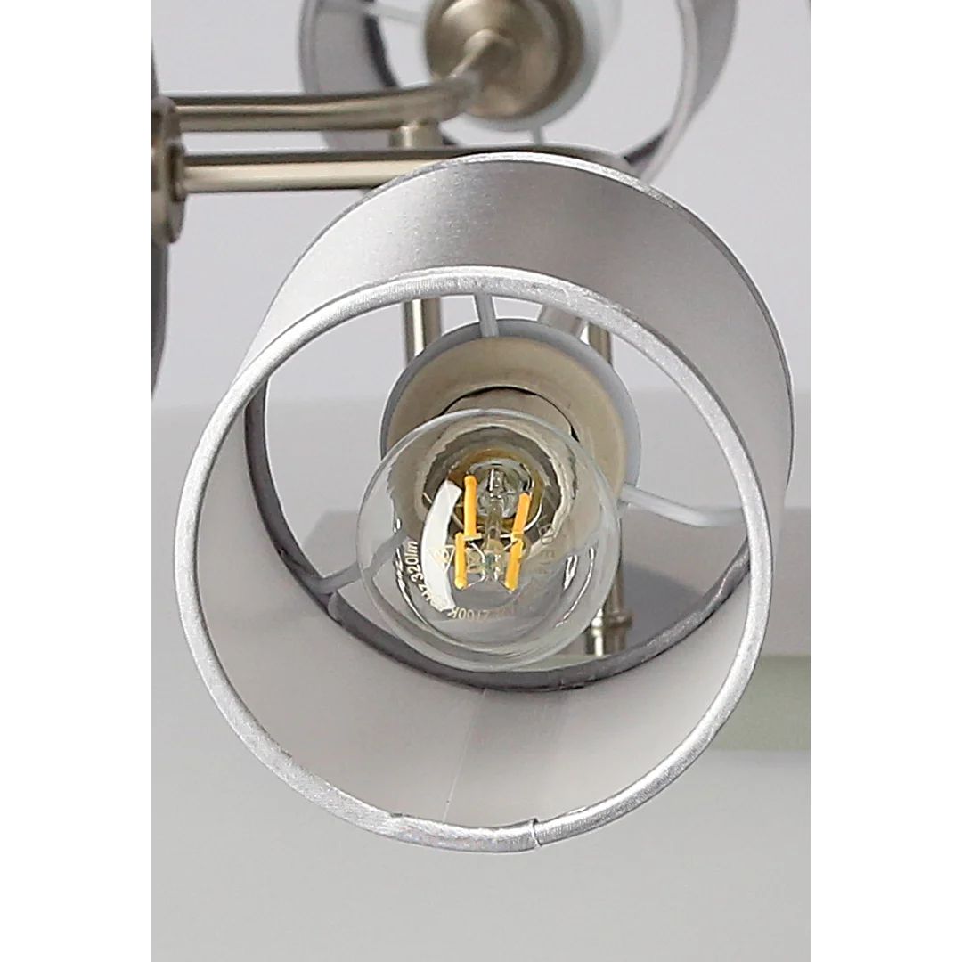 SAX LAMPA SUFITOWA 6X40W E14 SATYNA — zdjęcie 2