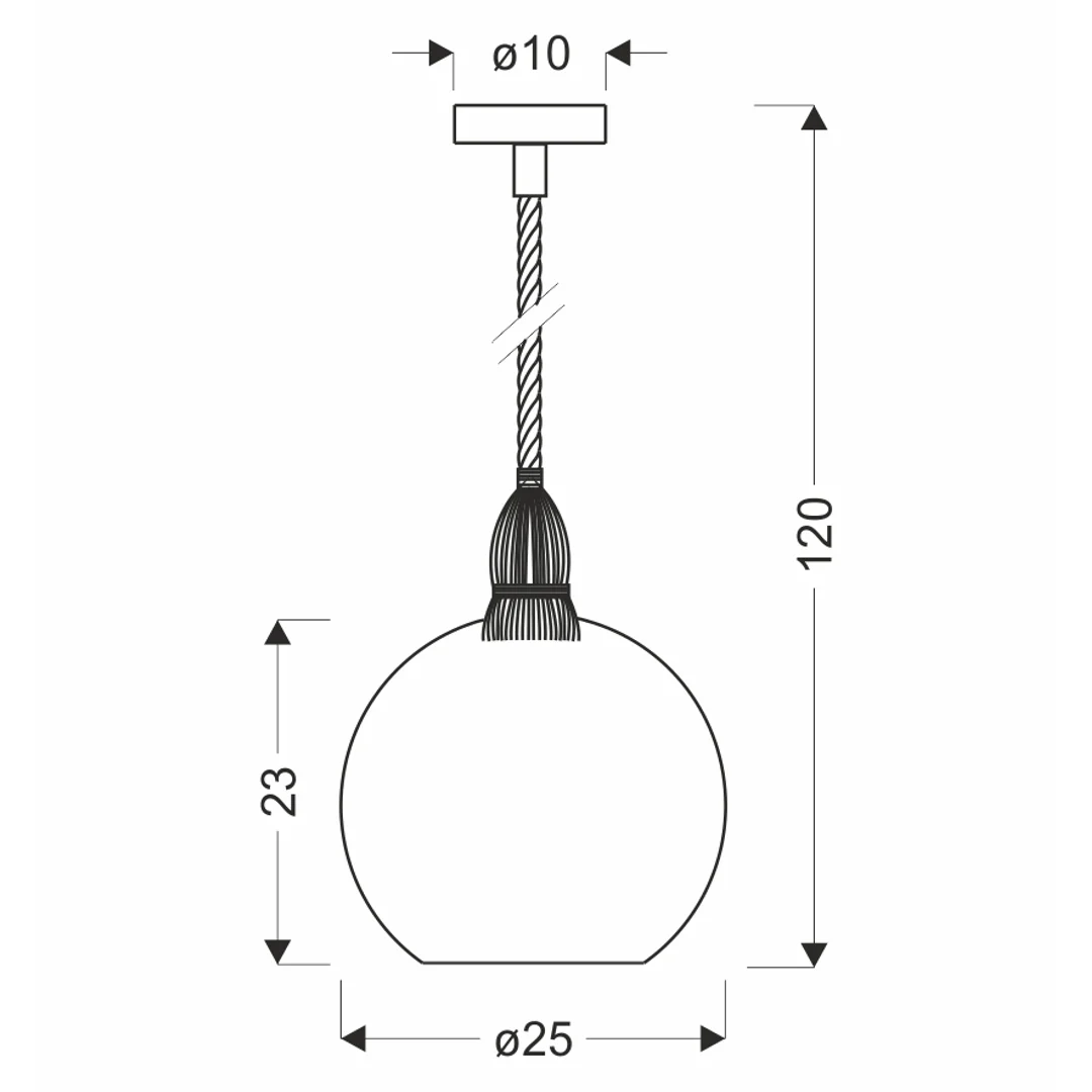 SHEDON lampa wisząca czarny+beżowy 1x40 E27 klosz czerwony — zdjęcie 2