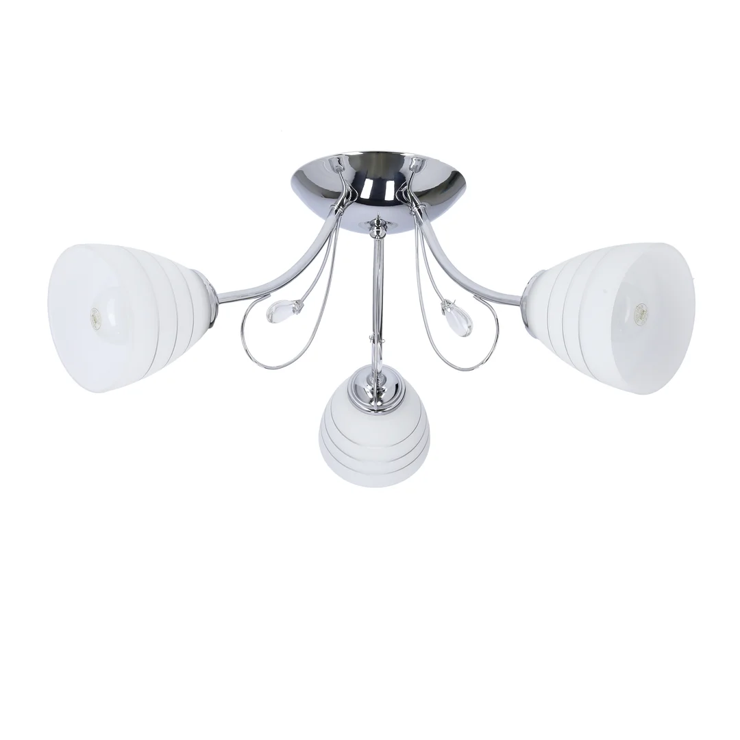 SIMPLI LAMPA WISZĄCA 3*40W E27 CHROM Z KRYSZTAŁKIEM+KLOSZ Z PASKIEM — zdjęcie 11