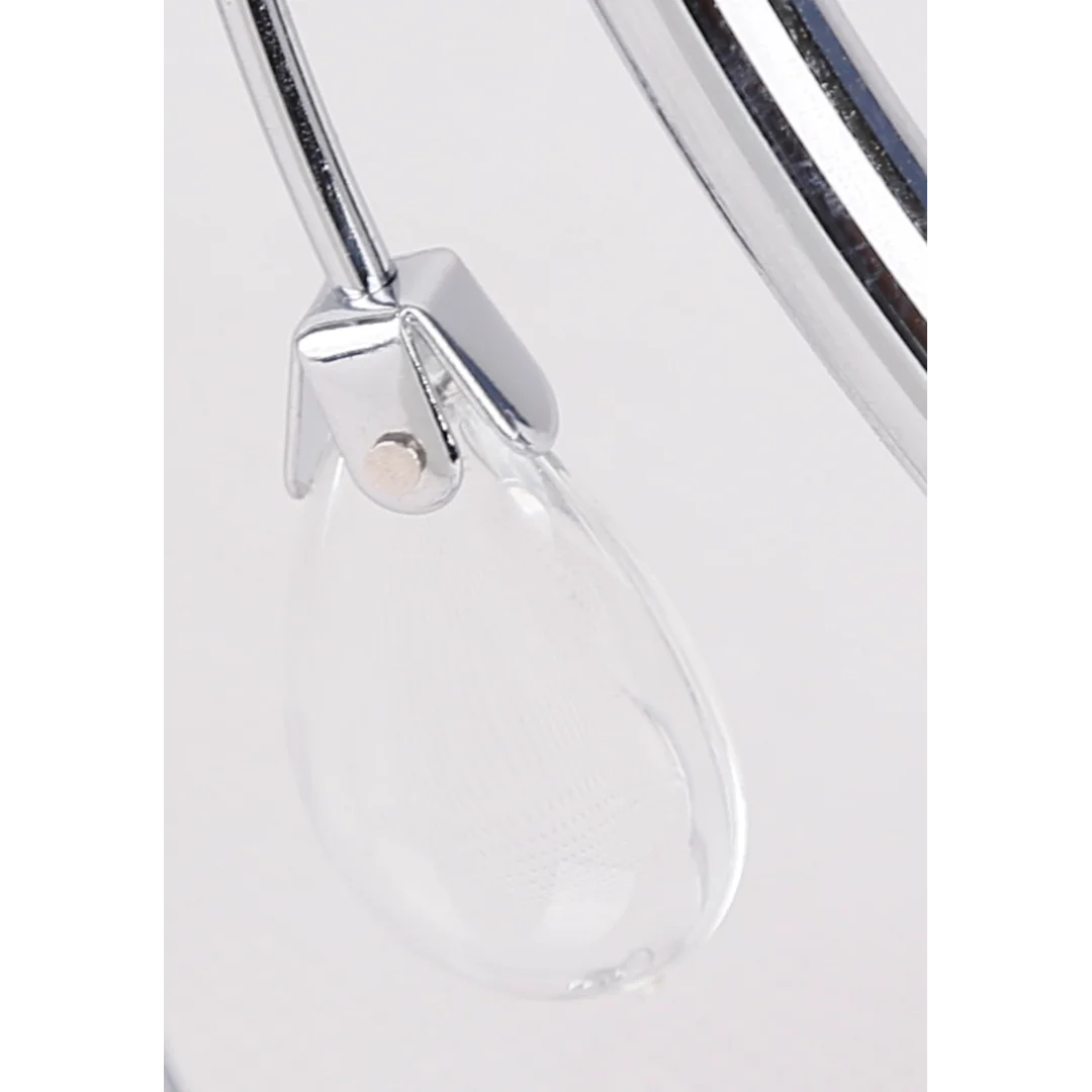 SIMPLI LAMPA WISZĄCA 5*40W E27 CHROM Z KRYSZTAŁKIEM+KLOSZ Z PASKIEM — zdjęcie 4