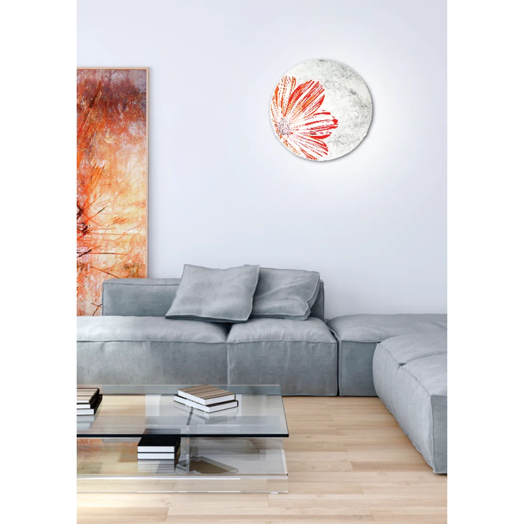 SPRING LAMPA SUFITOWA PLAFON 40 2X60W E27 CZERWONY — zdjęcie 2