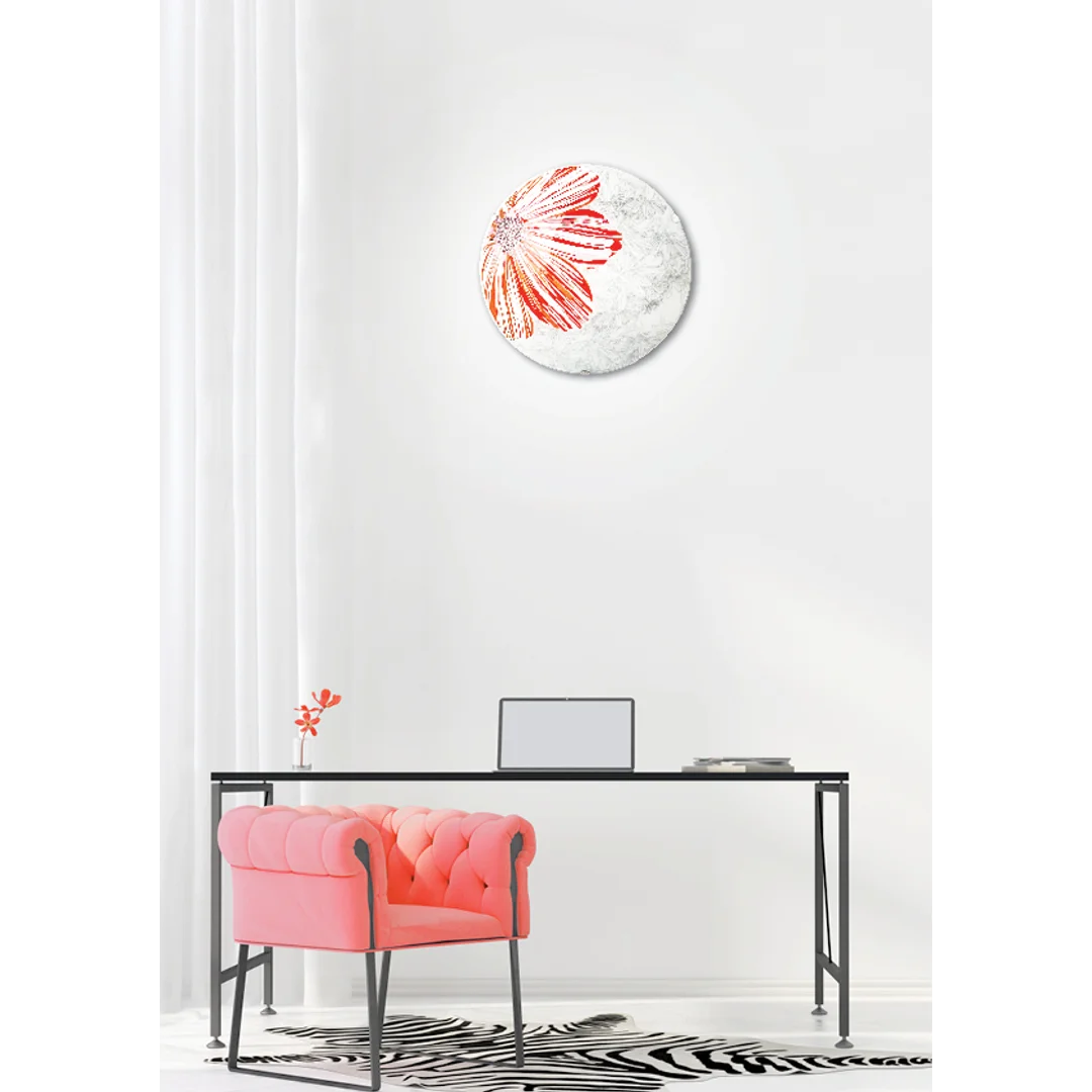 SPRING LAMPA SUFITOWA PLAFON 40 2X60W E27 CZERWONY — zdjęcie 3