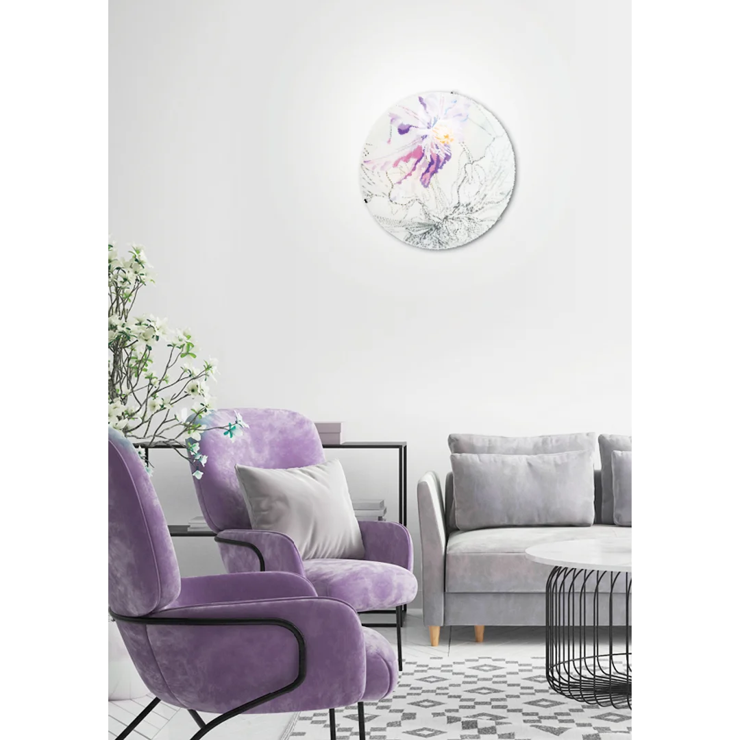 SPRING LAMPA SUFITOWA PLAFON 40 2X60W E27 FIOLETOWY — zdjęcie 2
