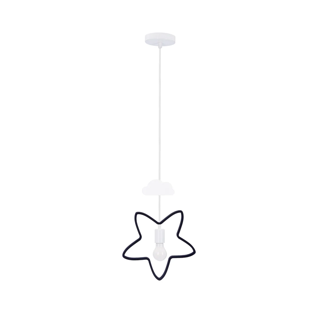 STAR C LAMPA WISZĄCA 1X20W E27 IQ KIDS CZARNY+BIAŁY — zdjęcie 2