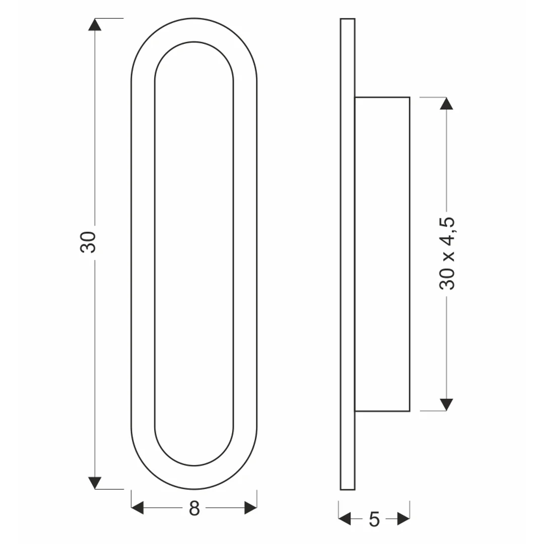 STICK lampa ścienna zewnetrzna L-30 czarny 12W klosz opal IP65 — zdjęcie 2