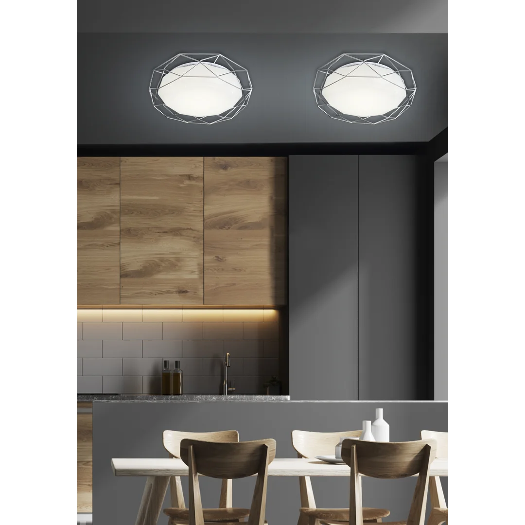 SVEN LAMPA SUFITOWA PLAFON 43 16W LED 3000K CHROM — zdjęcie 2